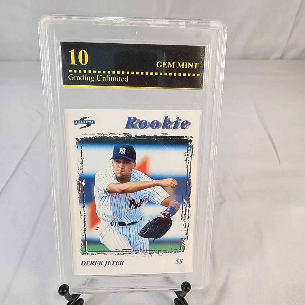 DEREK JETER 1996 SCORE FIRST GRADED GEM MINT 10 CARD 240. YANKEES.